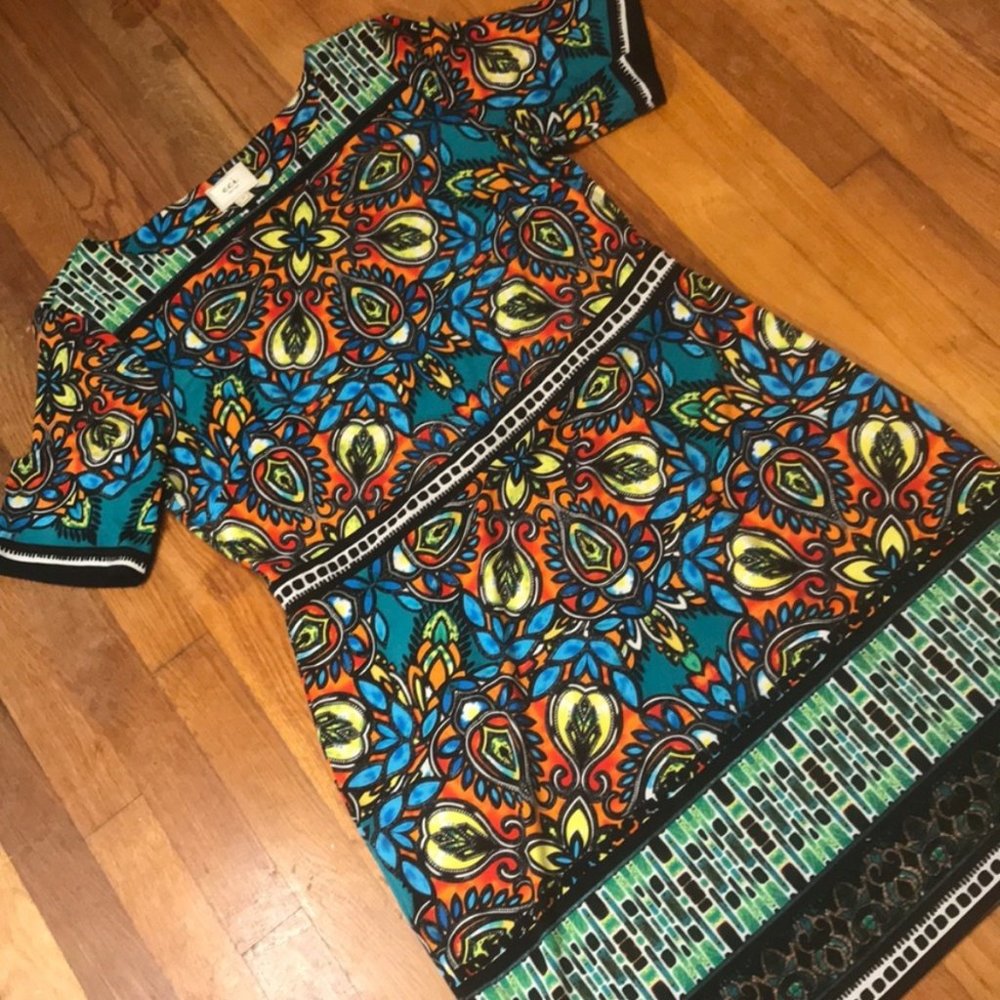 ECI MIXED MEDIA COLORFUL DRESS